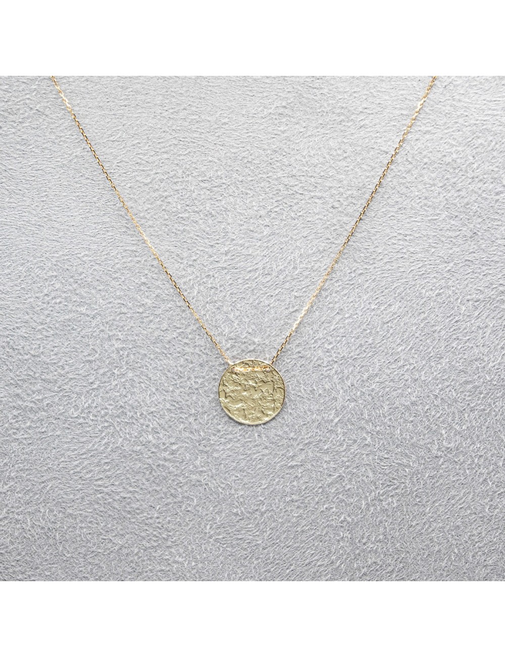 Collier rond sauvage brut - Or jaune 750 millièmes (18 carats)