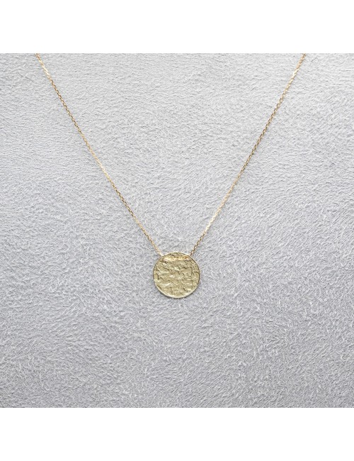 Collier rond sauvage brut - Or jaune 750 millièmes (18 carats)