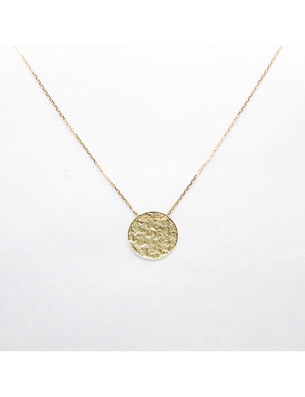 Collier rond sauvage brut - Or jaune 750 millièmes (18 carats)