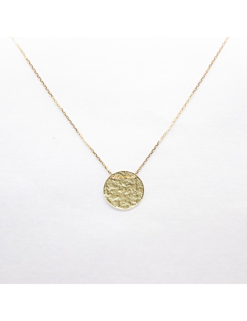 Collier rond sauvage brut - Or jaune 750 millièmes (18 carats)