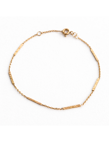 Bracelet fil rebel grungé - Or jaune 750 millièmes (18 carats)