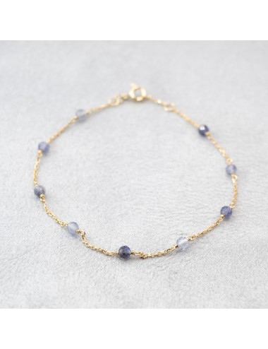 Bracelet harmonie bleue - Or jaune 750 millièmes (18 carats)