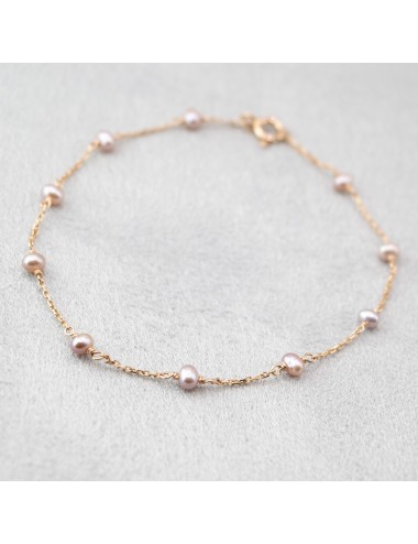 Bracelet nuance rosé - Or jaune 750 millièmes (18 carats)