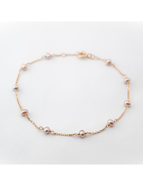 Bracelet nuance rosé - Or jaune 750 millièmes (18 carats)