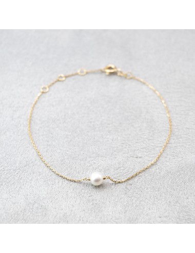 Bracelet mélodie perle d’eau douce - Or jaune ou rose 750 millièmes (18 carats)