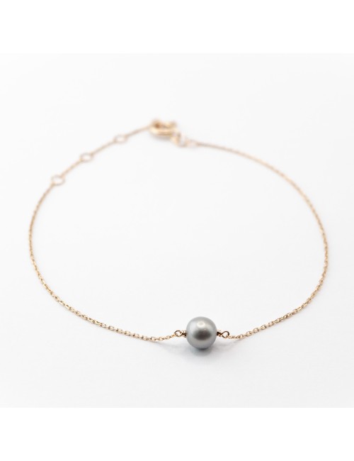 Bracelet mélodie grise - Or jaune ou rose 750 millièmes (18 carats)