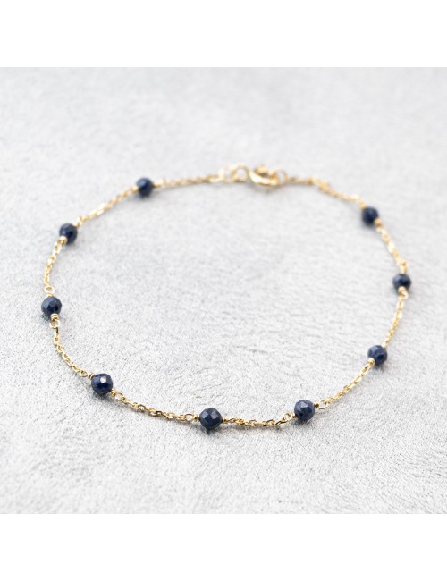 Bracelet saphirs enchantées - Or jaune 750 millièmes (18 carats)