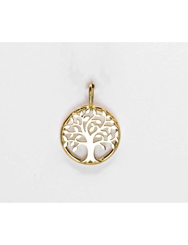 Pendentif l’arbre éternel (13mm) - Or jaune 750 millièmes (18 carats)