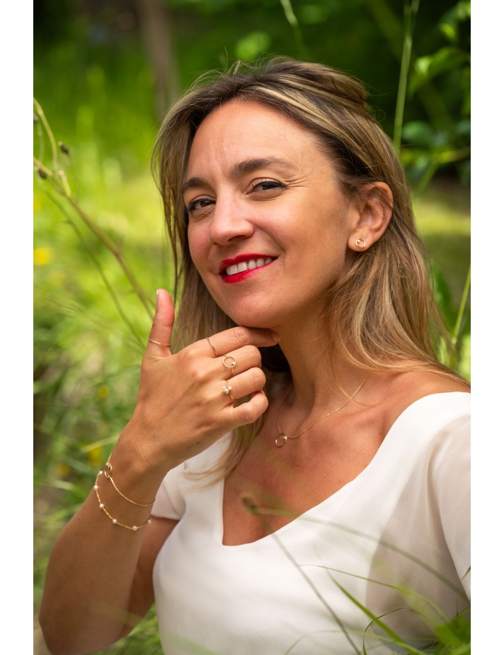 Bague fil éternel - Or Jaune ou Or Blanc 375 millièmes (9 Carats)