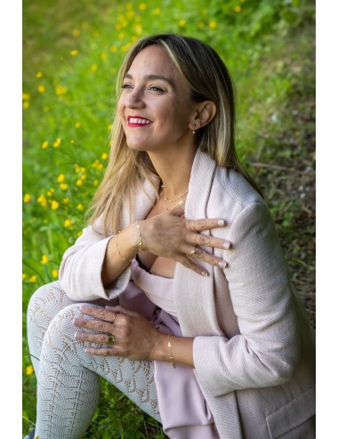 Précieuse gouttes d’or froissées et perles délicates - Or Jaune ou Blanc 375 millièmes (9 carats)