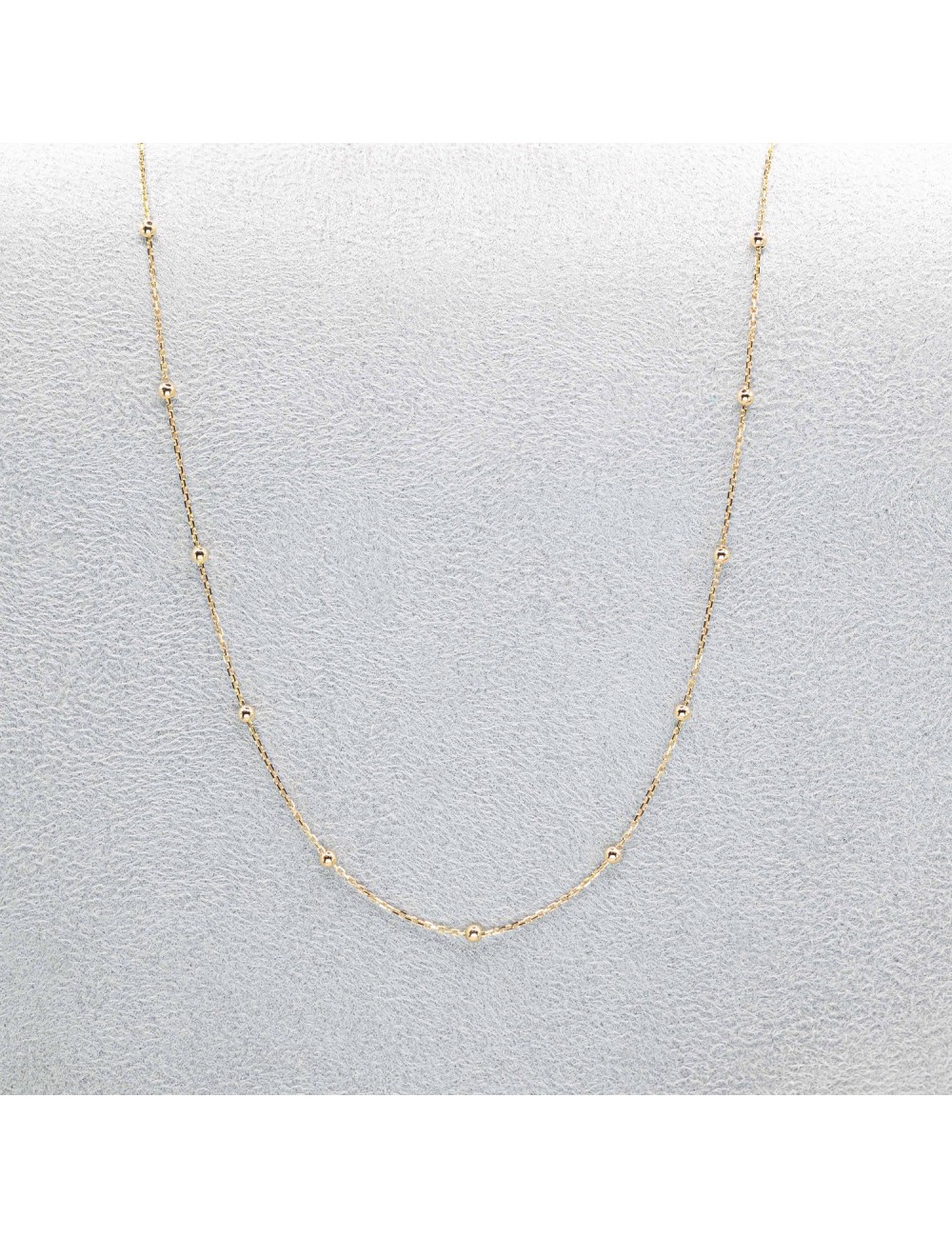 Collier orné de 15 boules d'Or - Or Jaune 750 millièmes (18 carats)