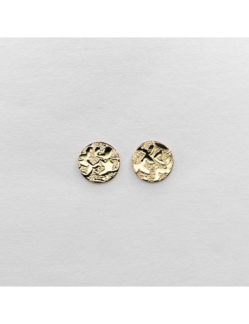 Boucles d’oreilles rond sauvage - Or jaune 750 millièmes (18 carats)