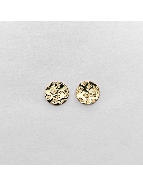 Boucles d’oreilles rond sauvage - Or jaune 750 millièmes (18 carats)