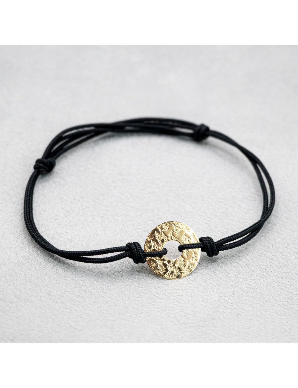 Bracelet donut pour homme ou femme petit modèle - Or jaune, blanc ou rose 750 millièmes (18 carats)