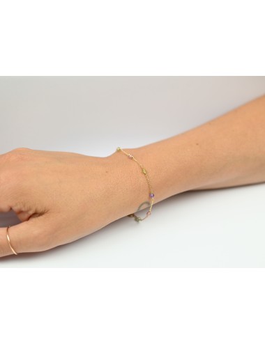 Bracelet de pierres fines - Or Jaune 750 millièmes (18 Carats)