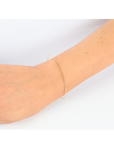 Bracelet ovale élancé - Or jaune ou blanc 375 millièmes (9 carats)
