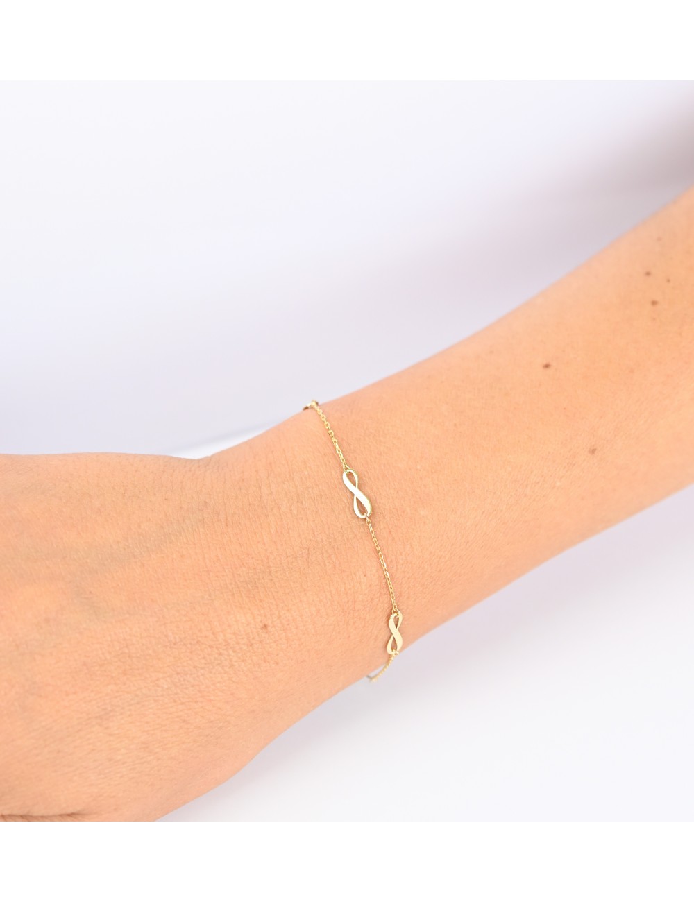 Bracelet danse des infinis - Or jaune ou blanc 375 millièmes (9 carats)