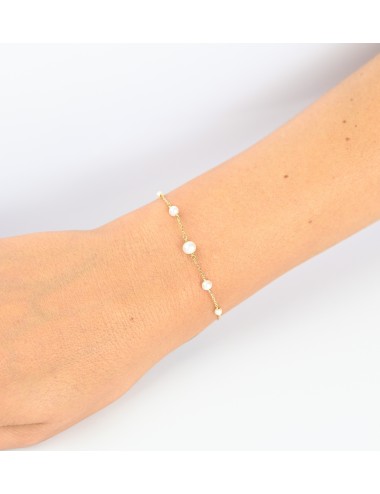 Bracelet de perles d’eau douce dégradés - Or jaune 750 millièmes (18 carats)