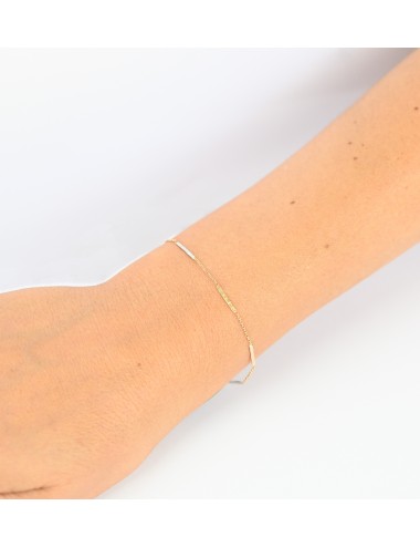 Bracelet tricolore grungé - Or 750 millièmes (18 carats)