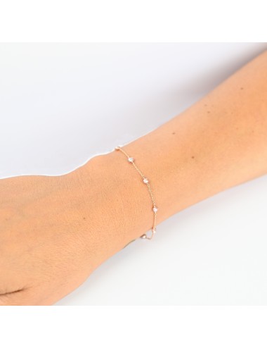 Bracelet nuance rosé - Or jaune 750 millièmes (18 carats)