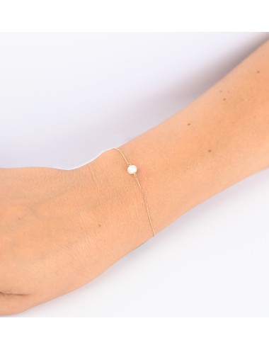 Bracelet mélodie perle d’eau douce - Or jaune ou rose 750 millièmes (18 carats)