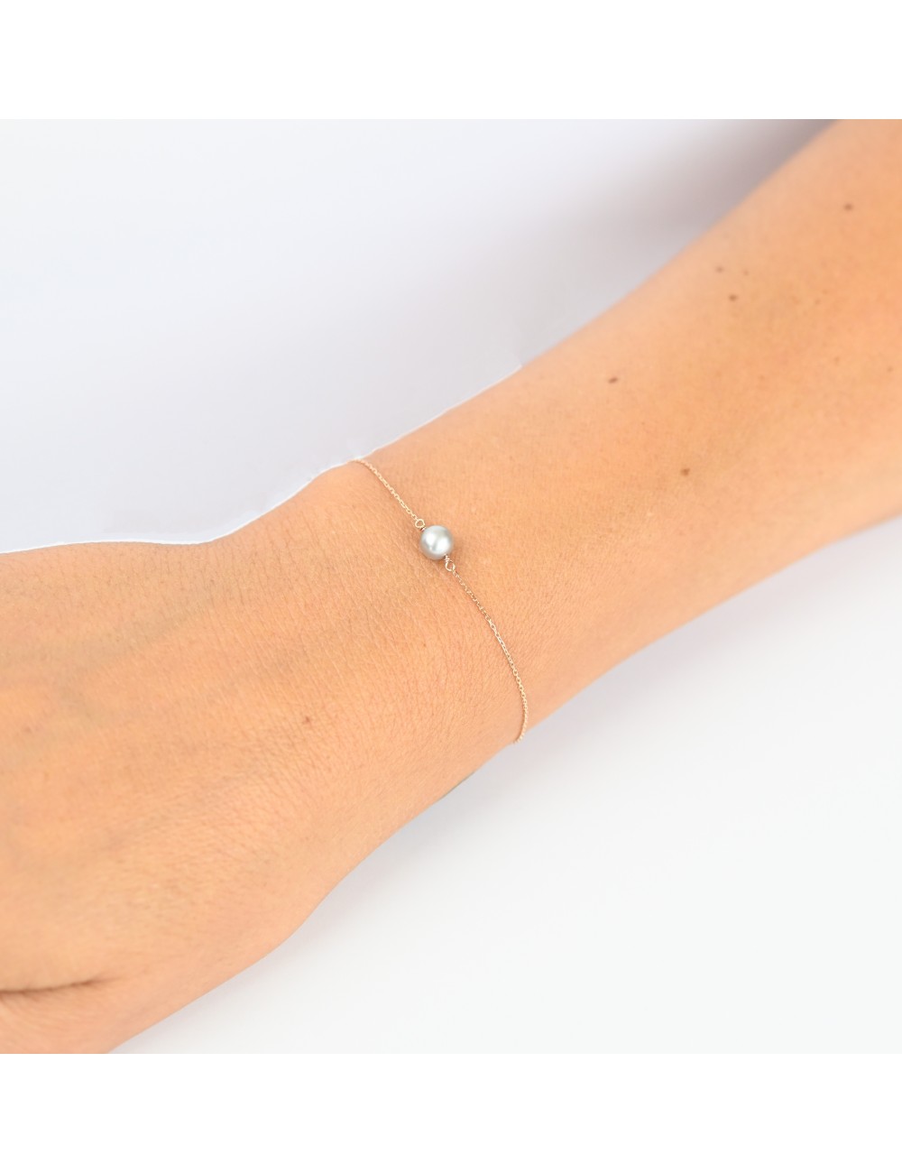 Bracelet mélodie grise - Or jaune ou rose 750 millièmes (18 carats)