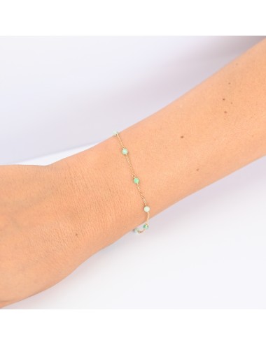 Bracelet émeraudes enchantées - Or jaune 750 millièmes (18 carats)