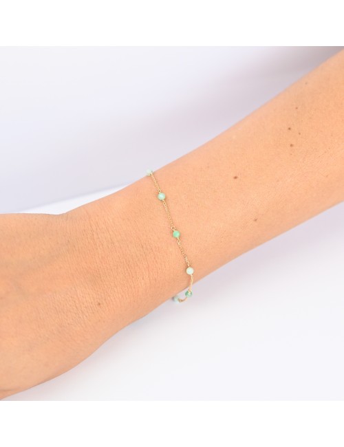 Bracelet émeraudes enchantées - Or jaune 750 millièmes (18 carats)