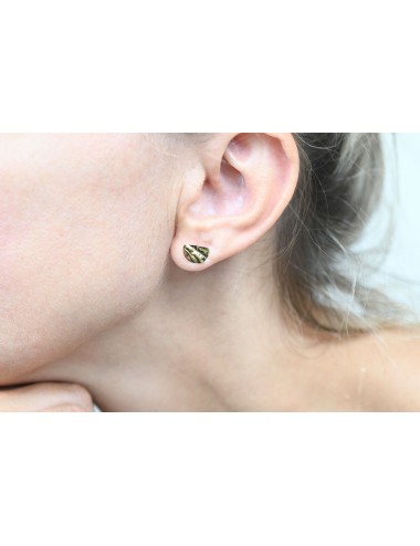 Grand éclats demi-ronds froissés - Or Jaune 750 millièmes (18 Carats)
