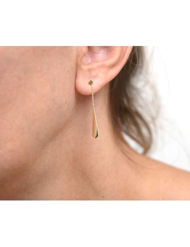 Petite cravate suspendue - Or jaune ou blanc 375 millièmes (9 carats)