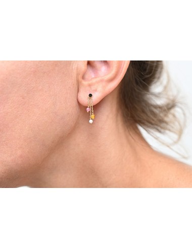 Boucles d’oreilles trio précieux - Or jaune ou blanc 375 millièmes (9 carats)
