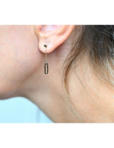 Boucles d’oreilles piste suspendue - Or jaune ou blanc 375 millièmes (9 carats)