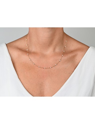 Collier nacré perles naturelles - Or Jaune 750 millièmes (18 Carats)