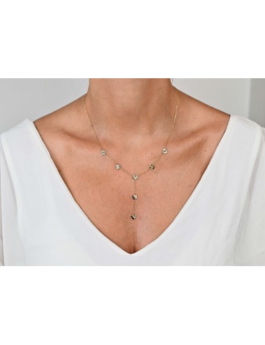 Collier cascade de tendresse - Or jaune ou blanc 375 millièmes (9 carats)