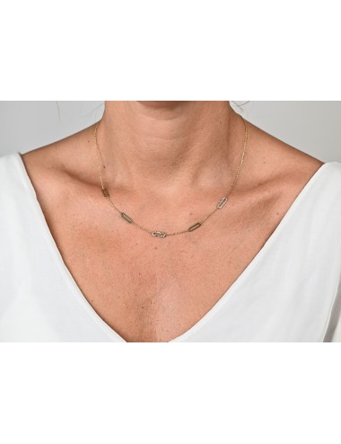 Collier danse de pistes - Or jaune ou blanc 375 millièmes (9 carats)