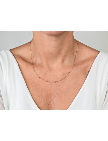 Collier orné de 15 boules d'Or - Or Jaune 750 millièmes (18 carats)