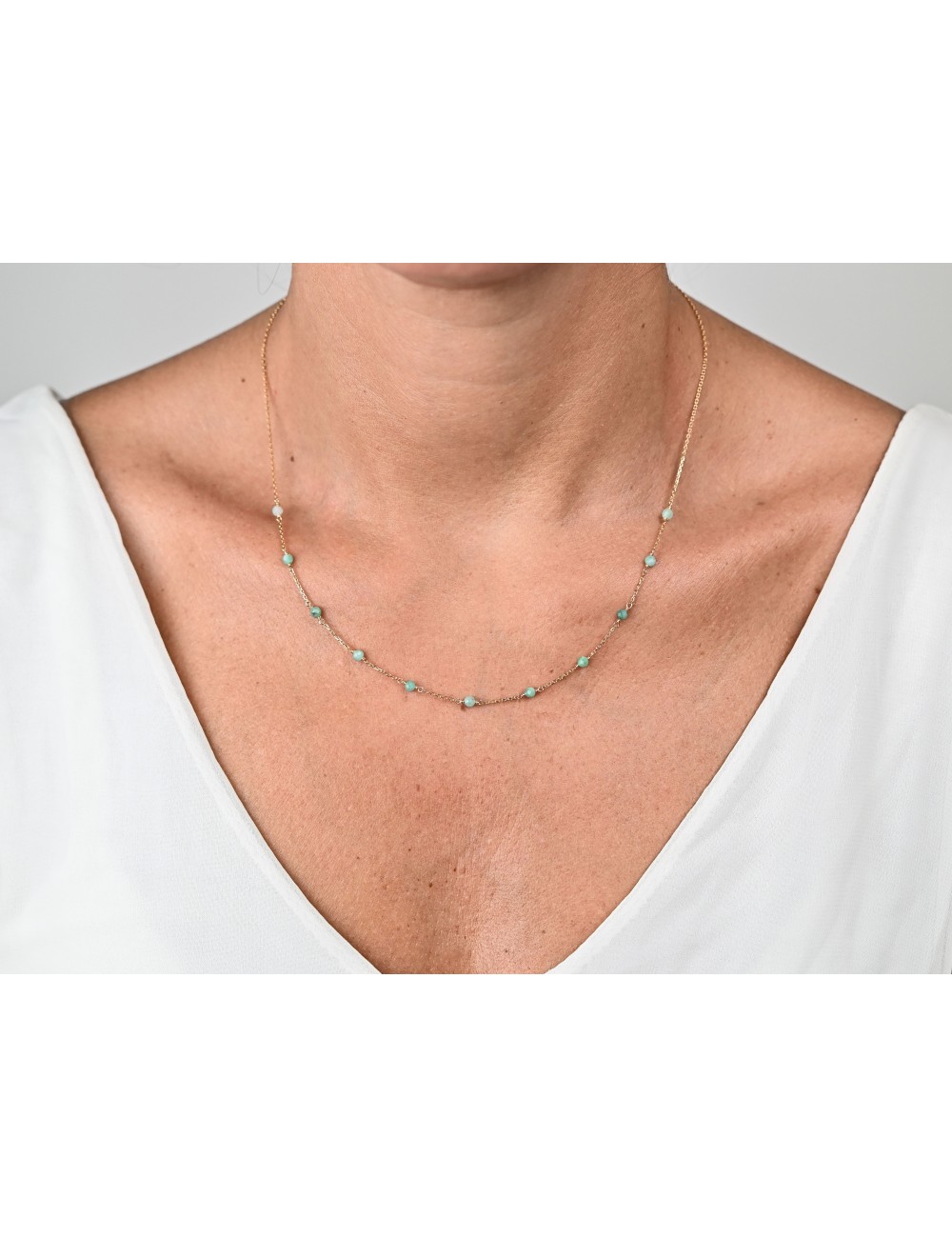 Collier émeraudes enchantées - Or jaune 750 millièmes (18 carats)